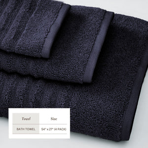Luxury Combed Cotton Bath Towel Set - Karina Collection