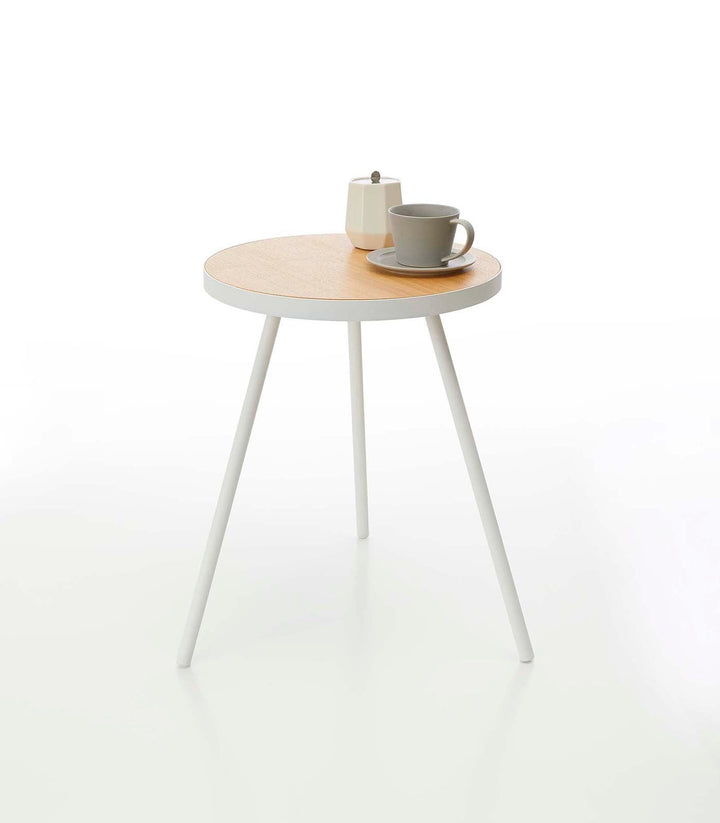 Side Table (20" H)  - Steel + Wood