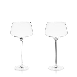 Raye Angled Crystal Amaro Spritz Glasses Set of 2