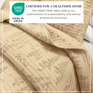 3 Piece Lodge Printed Quilt - Moonlight Ridge