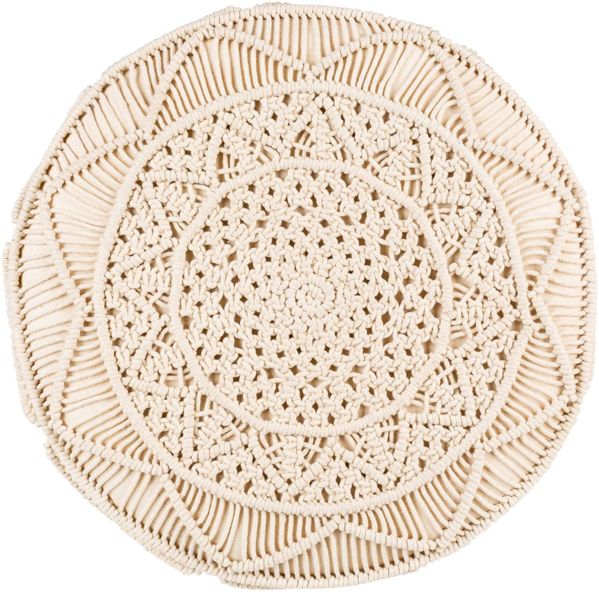 Oulu Cream Ottoman