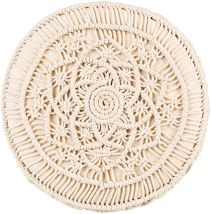Huittinen Cream Ottoman
