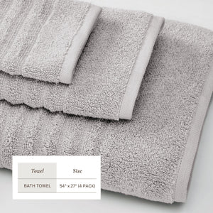 Luxury Combed Cotton Bath Towel Set - Karina Collection