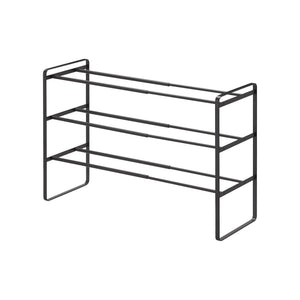 Three-Tier Expandable Shoe Rack (18" H)  - Steel