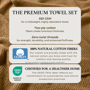 Cotton Textured Bath Towel Set - Acacia Collection