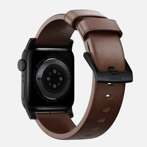 Modern Band - 46mm/49mm | Black Hardware | Rustic Brown | Horween
