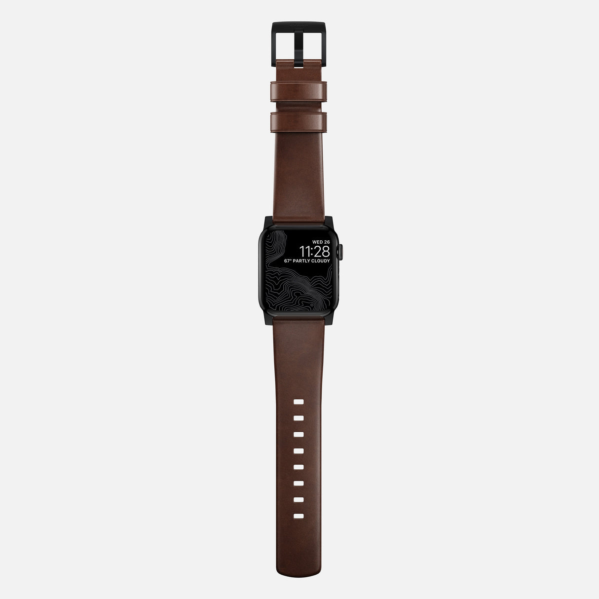 Modern Band - 46mm/49mm | Black Hardware | Rustic Brown | Horween