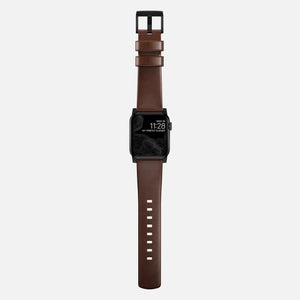 Modern Band - 46mm/49mm | Black Hardware | Rustic Brown | Horween
