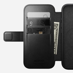 Modern Leather Folio - iPhone 16 Pro | Black | Horween