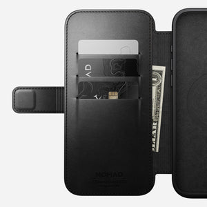 Modern Leather Folio - iPhone 16 Pro Max | Black | Horween