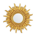 Modern Sunburst Golden Mirror Antiqued Casual Wall Decoration