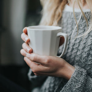 Monday Mug - Handmade Porcelain Coffee Cup
