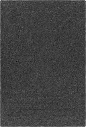 Black Braided Faux Jute Rug