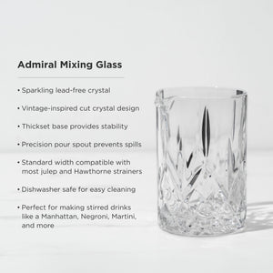 Admiral Crystal Mixing Glass
