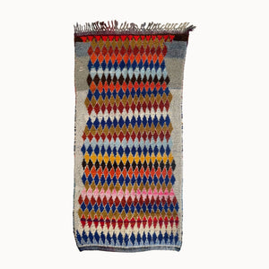 Bar Vintage Moroccan Rug | 4’1” x 8’3”
