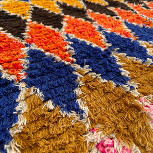 Bar Vintage Moroccan Rug | 4’1” x 8’3”