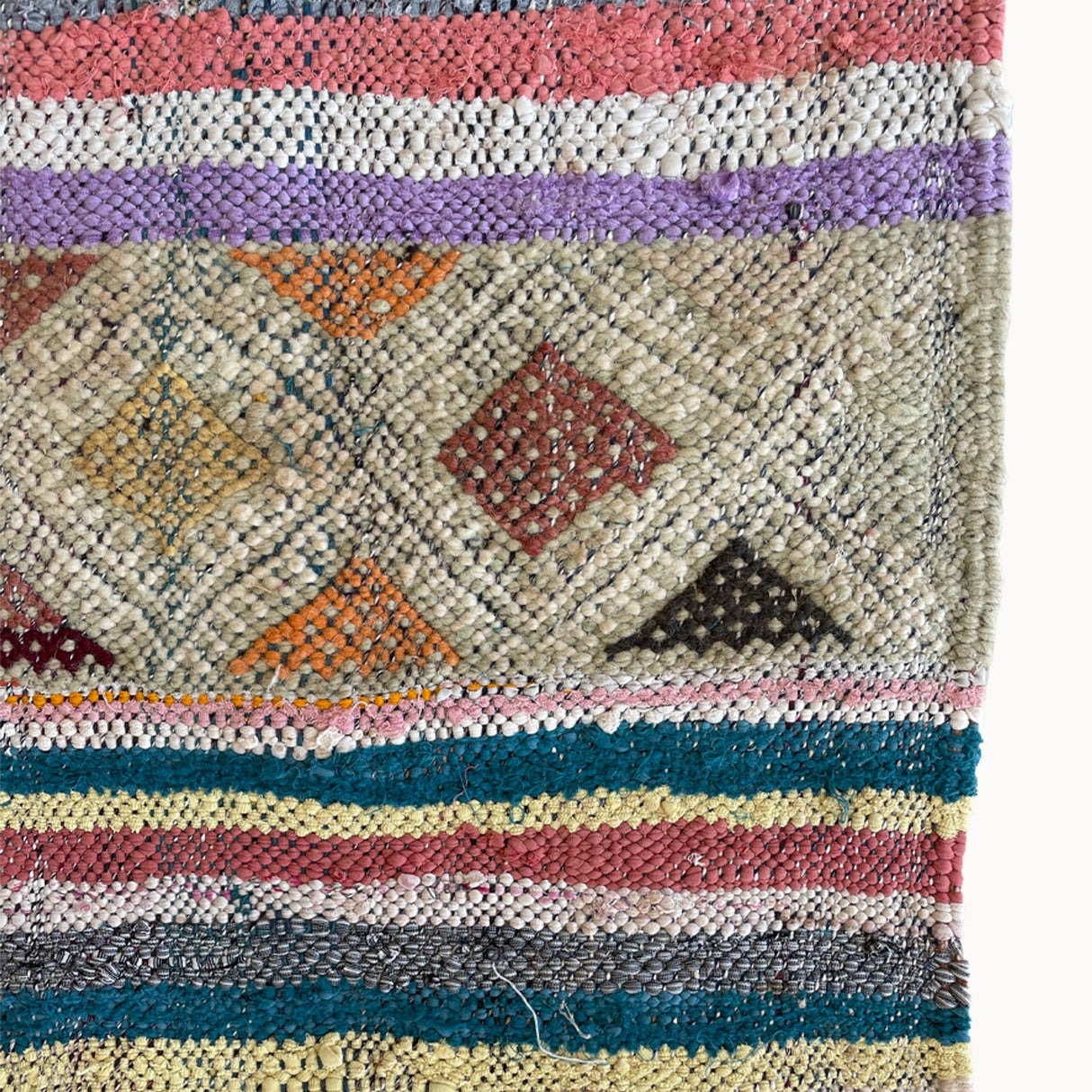Sid Vintage Moroccan Kilim Rug | 4’1” x 8’9”