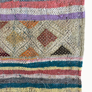 Sid Vintage Moroccan Kilim Rug | 4’1” x 8’9”