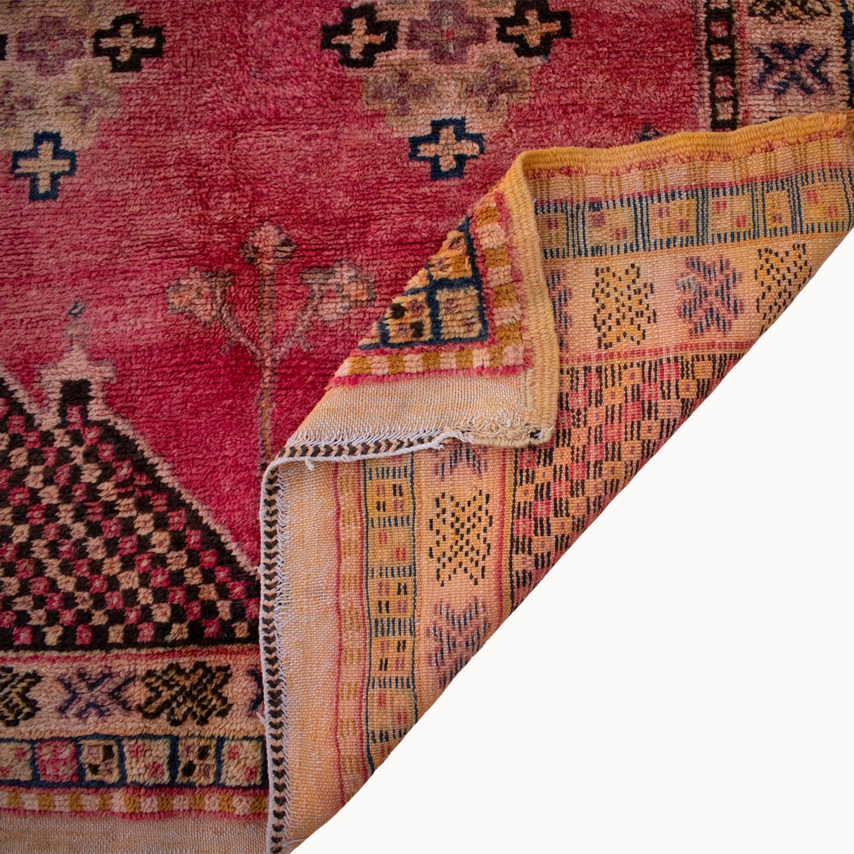 Vintage Moroccan Rug | 3'10" x 7'