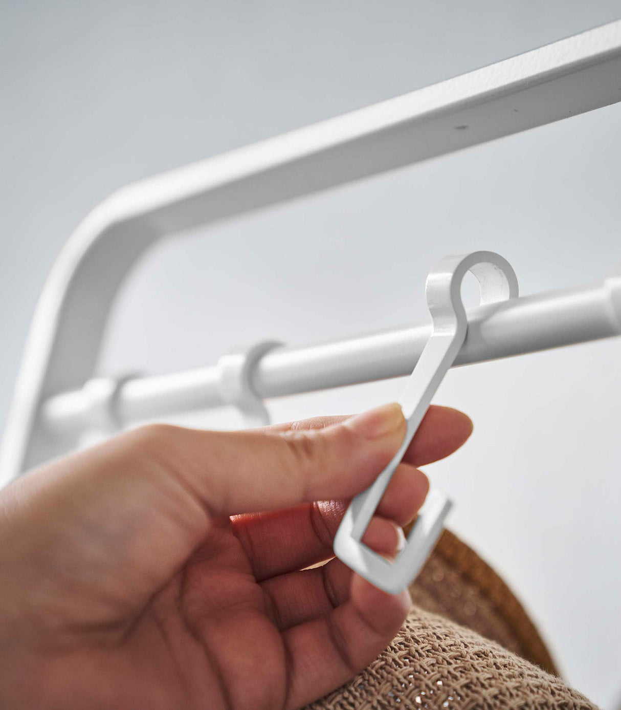 Coat Rack with Hat Storage (66" H)  - Steel + Wood