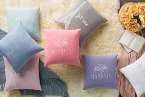 Biert Pale Blue Pillow Cover