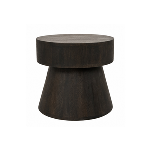 Mushroom Accent Table, Small - Brownstone