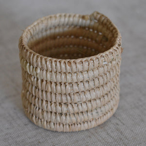 Handwoven Raffia Napkin Rings | Set of 2