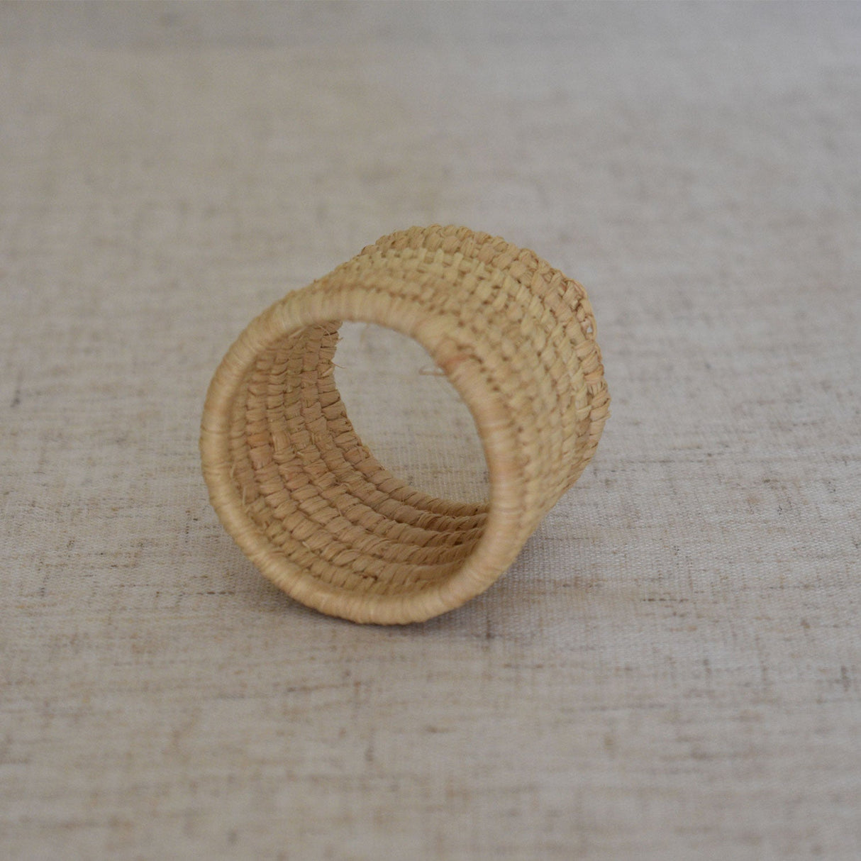 Handwoven Raffia Napkin Rings | Set of 2