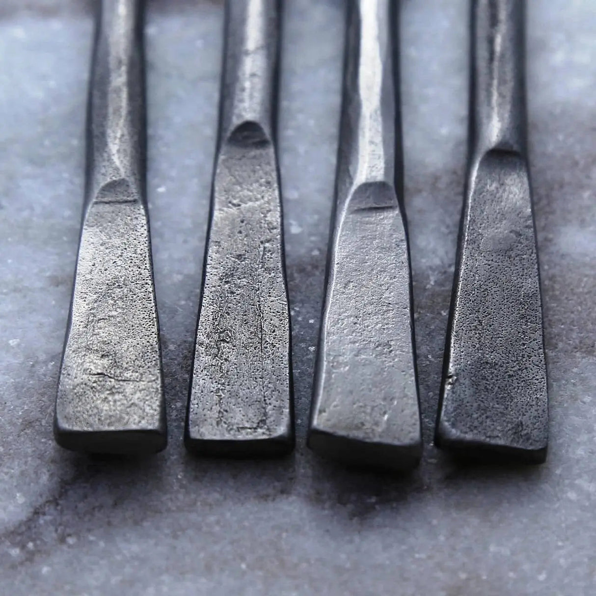 Nascent Steel Celia Cheese Spreader & Fork 4 Pc. Set