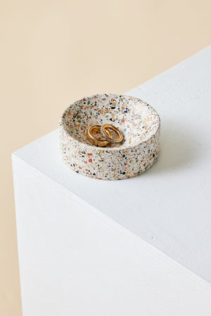 Neutral Terrazzo Trinket Bowl