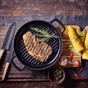 Nori 11" Cast Iron Grill Pan