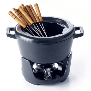 Nori Cast Iron 8-Piece Fondue Set - 2 Qt.