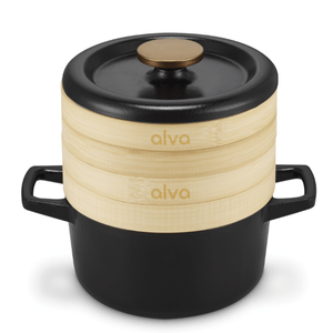 Nori Cast Iron Cocotte with Steamer Inserts