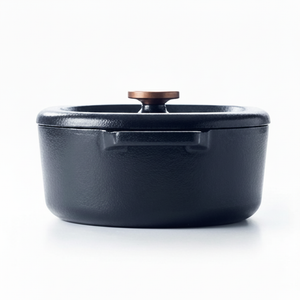 Enameled Cast Iron Oval Dutch Oven, 6-Qt