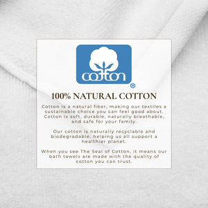 Cotton Border-Stitched 6-Piece Towel Set - Valery Collection