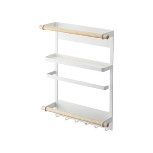 Magnetic Kitchen Organizer - Steel + Wood