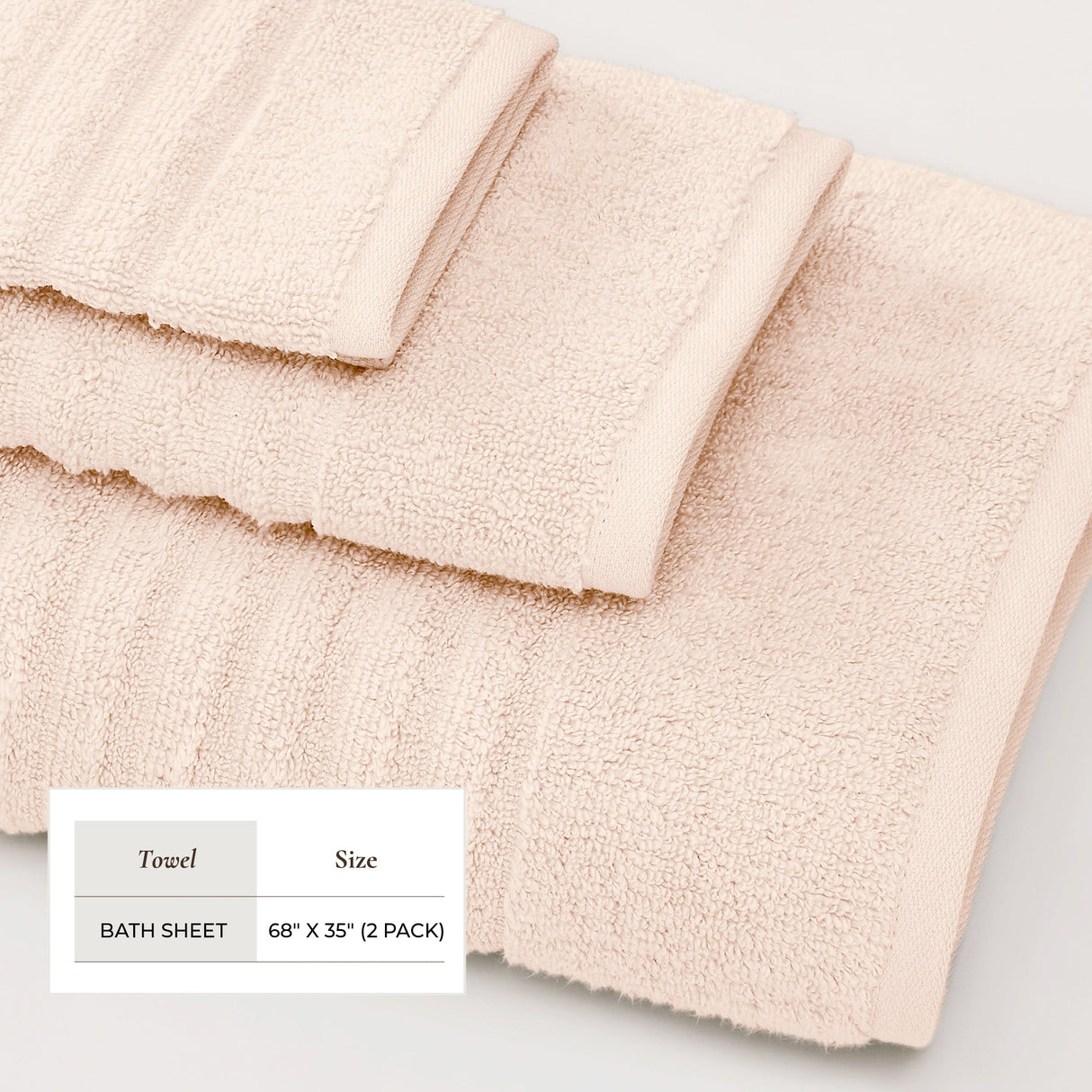 Luxury Combed Cotton Bath Towel Set - Karina Collection
