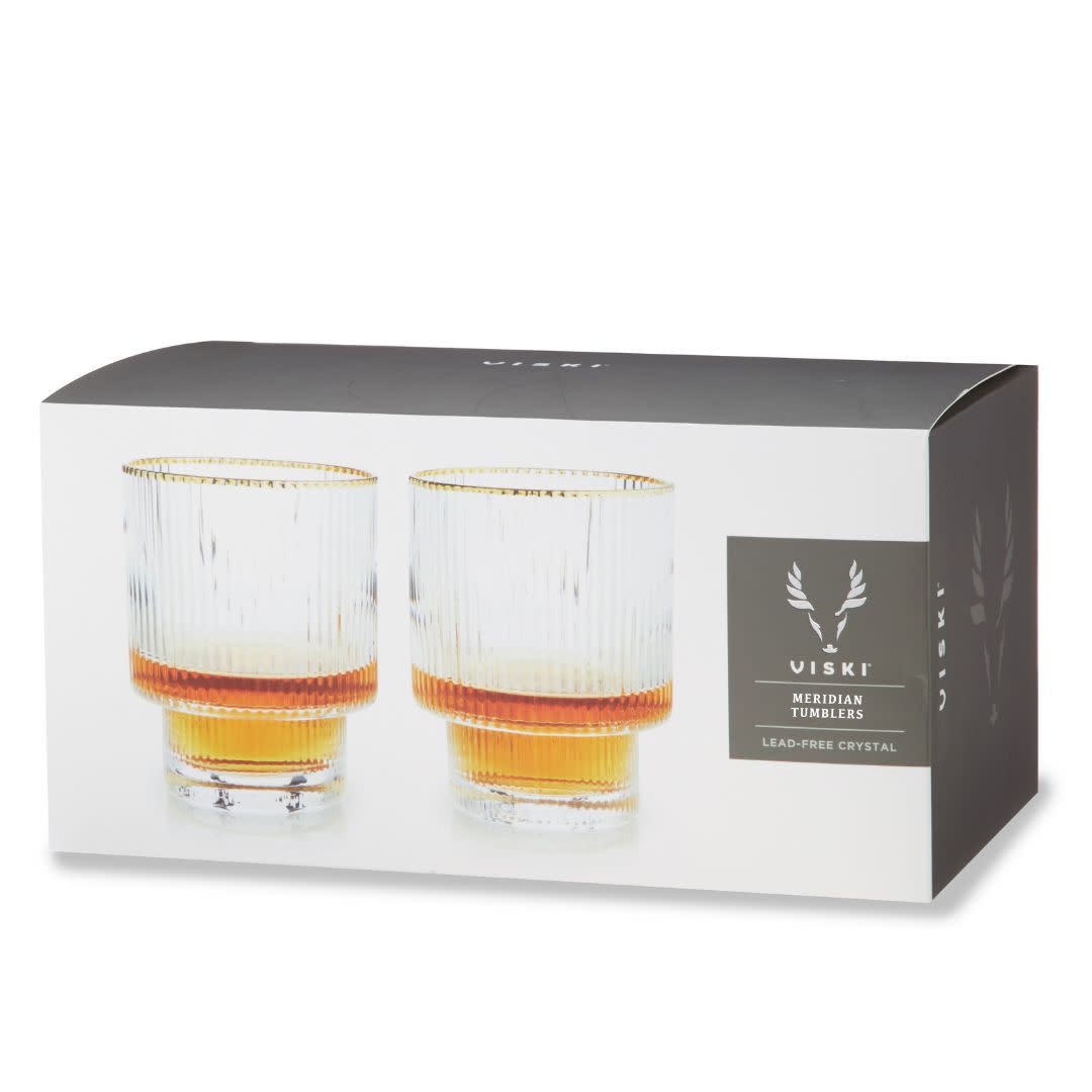 Viski Meridian Crystal Tumblers
