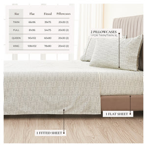 Striped Sheet Set - Evette Collection