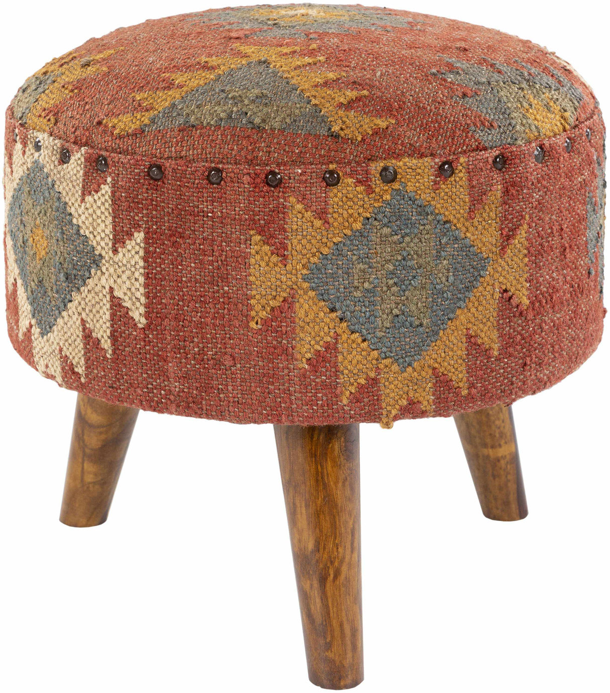 Huttschlag Dark Red Ottoman
