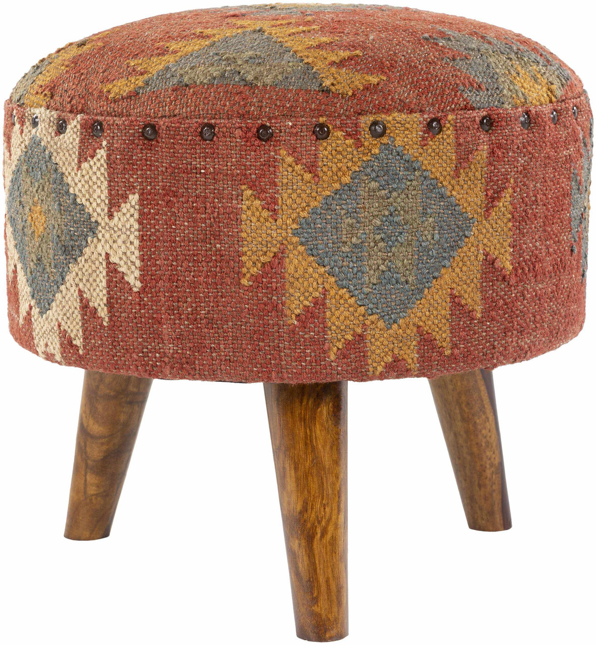 Huttschlag Dark Red Ottoman