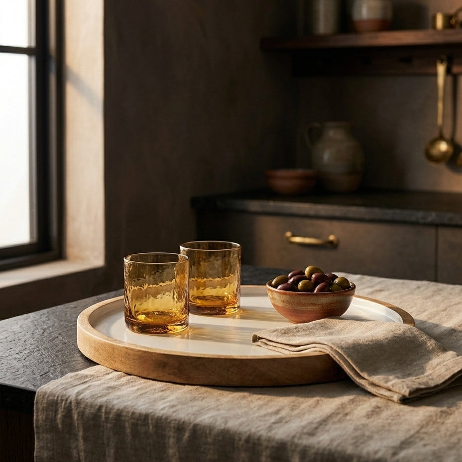 Palmer Wood + White Tray