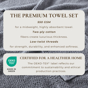 Cotton Textured Bath Towel Set - Acacia Collection