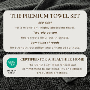 Cotton Textured Bath Towel Set - Acacia Collection