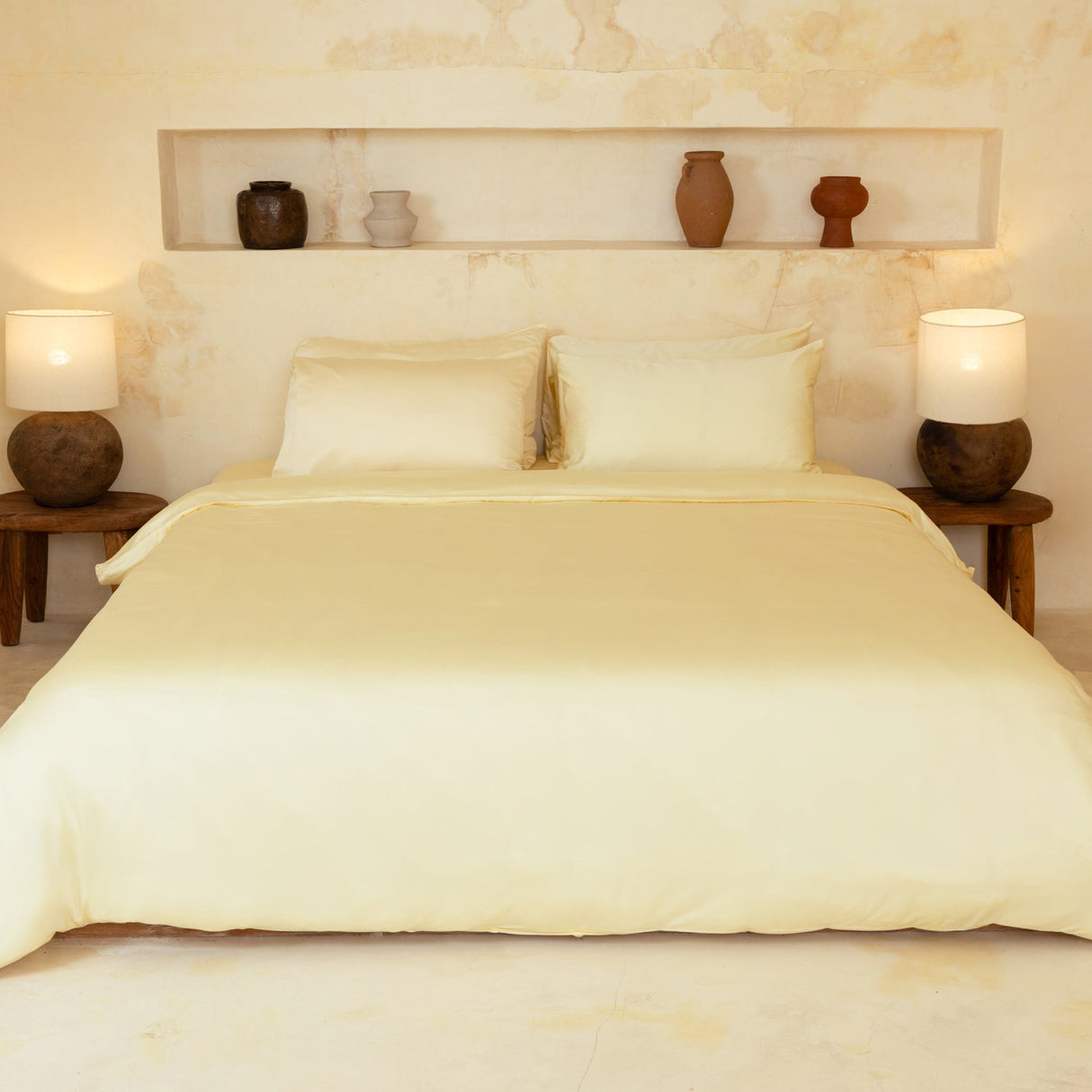Organic Bamboo Sateen Duvet Cover Set