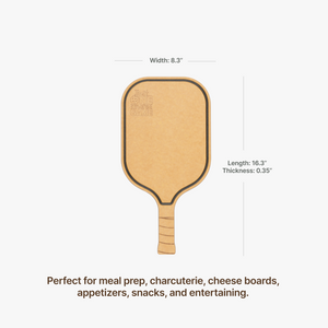 Pickleball Charcuterie Cutting Board -"Just One More Game"