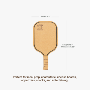 Pickleball Charcuterie Cutting Board -"Today's Menu: Pickleball"