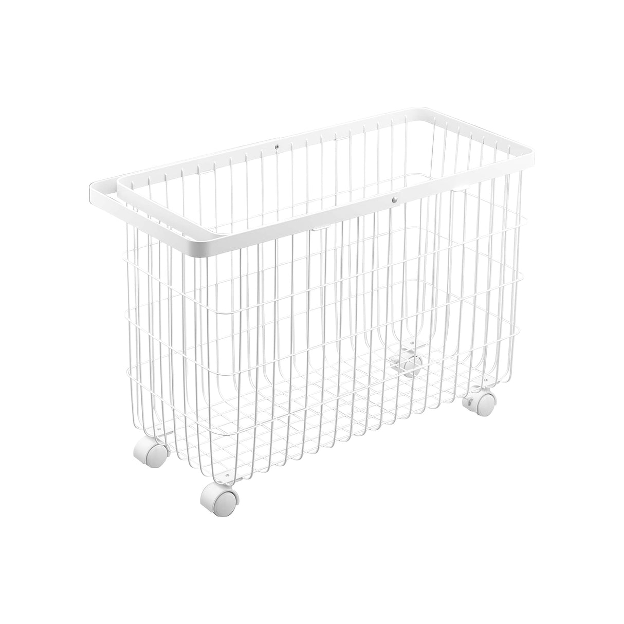 Rolling Wire Basket (14.8" H)  - Steel