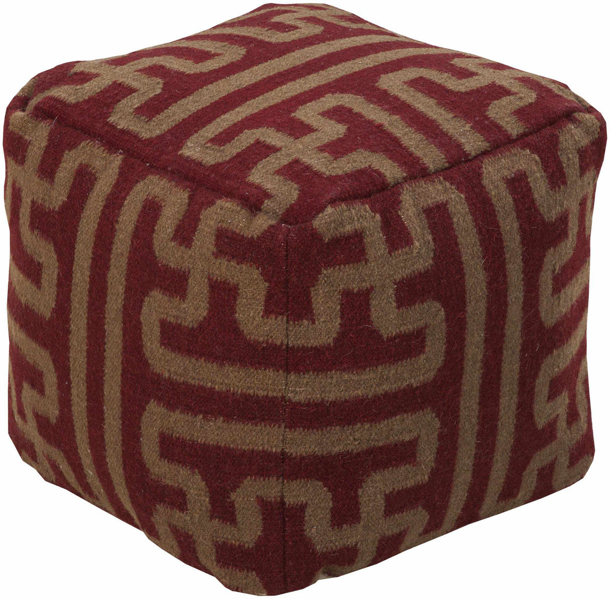 Gnadendorf Burgundy Pouf