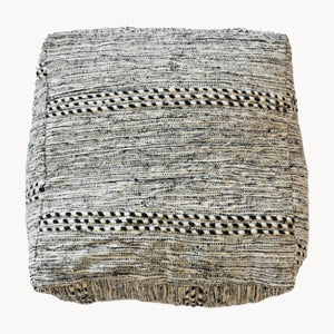 Handwoven Moroccan Zanafi Pouf